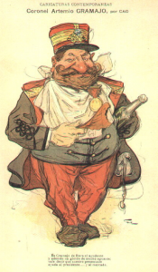 Coronel Gramajo- Ilustración de J. M. Cao /Los Foodistas