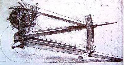Máquina para machacar ajos de Leonardo Da Vinci