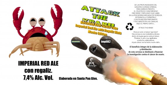  Attack the Krab!!  Crevasse artesana para lucha contra el cáncer