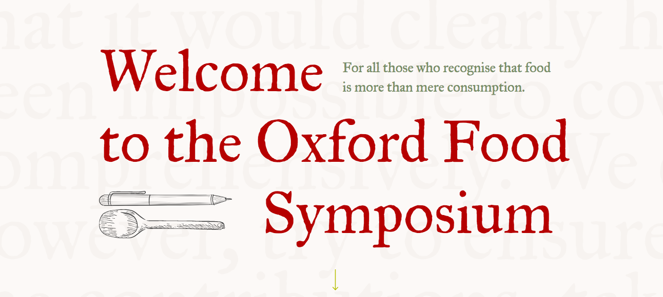 Oxford Food Symposium - Los Foodistas